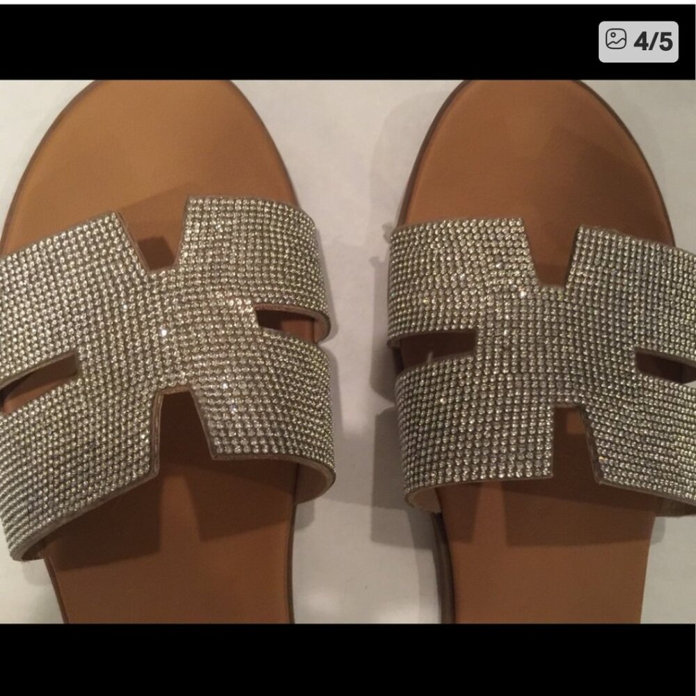 Mari A. Rhinestone Slides - Picture 6 of 8